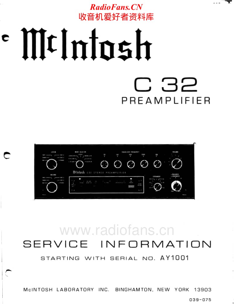 McIntosh-C32-Service-Manual电路原理图.pdf_第1页