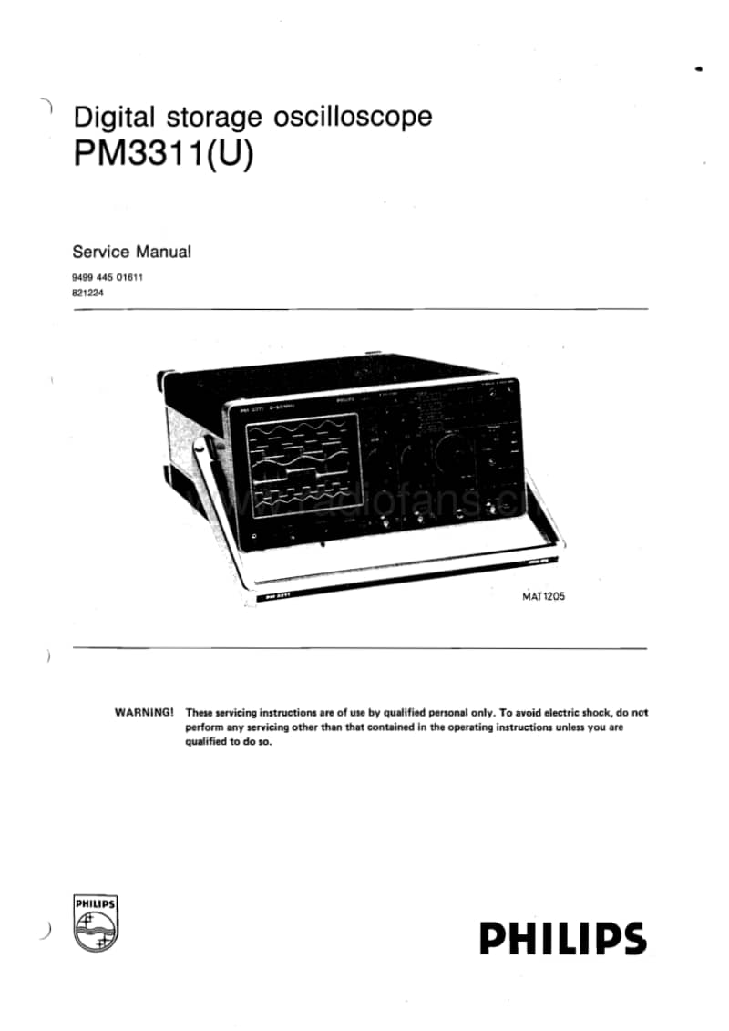 Philips-PM-3311-Service-Manual电路原理图.pdf_第1页