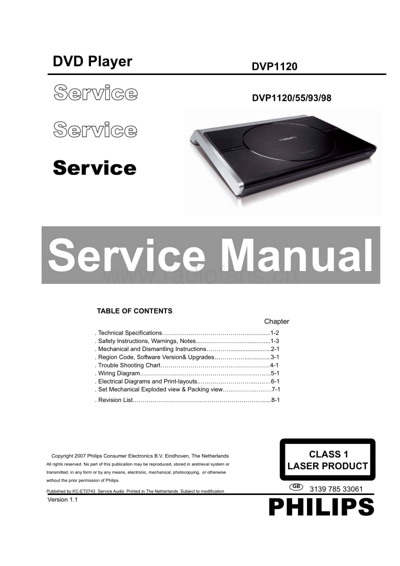 Philips-DVP-1120-Service-Manual电路原理图.pdf_第1页