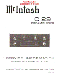 McIntosh-C29-Service-Manual电路原理图.pdf