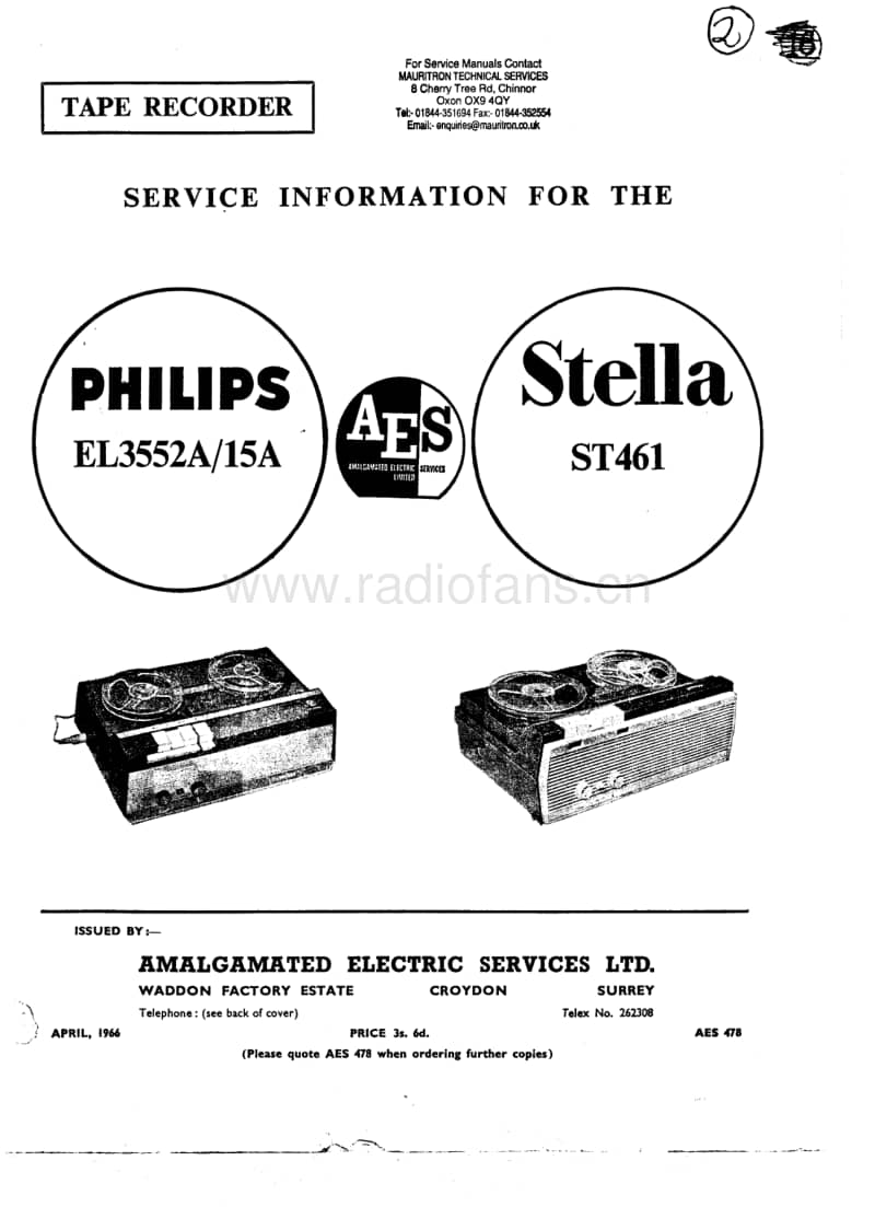 Philips-EL-3515-A-Service-Manual电路原理图.pdf_第1页