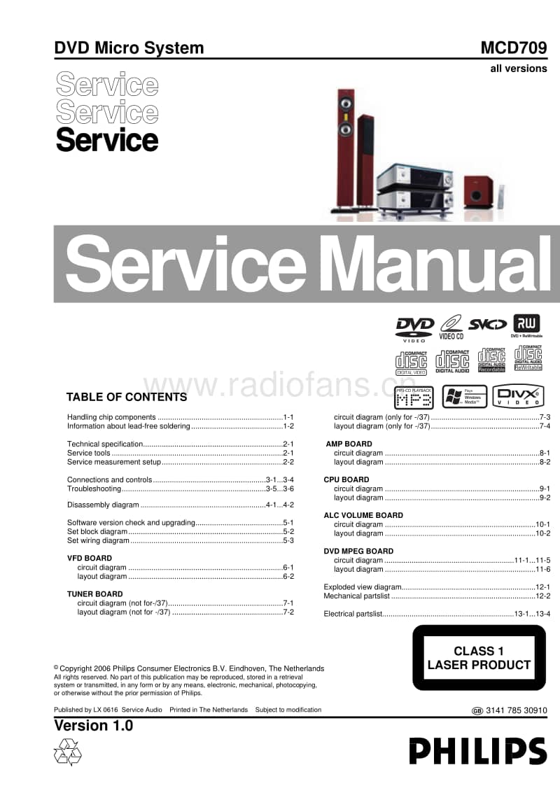 Philips-MCD-709-Service-Manual电路原理图.pdf_第1页