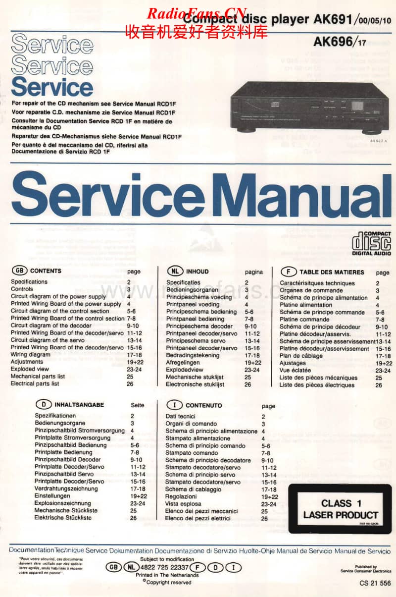 Philips-AK-691-AK-696-Service-Manual电路原理图.pdf_第1页