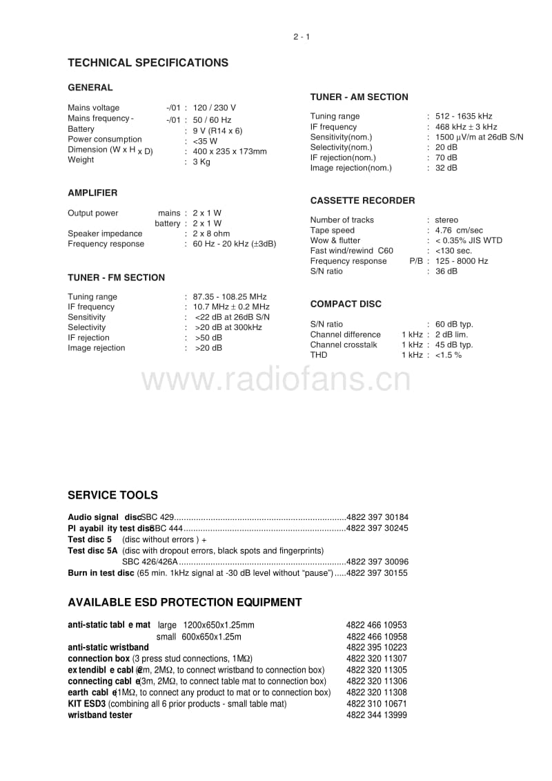 Philips-AZ-6188-Service-Manual电路原理图.pdf_第3页