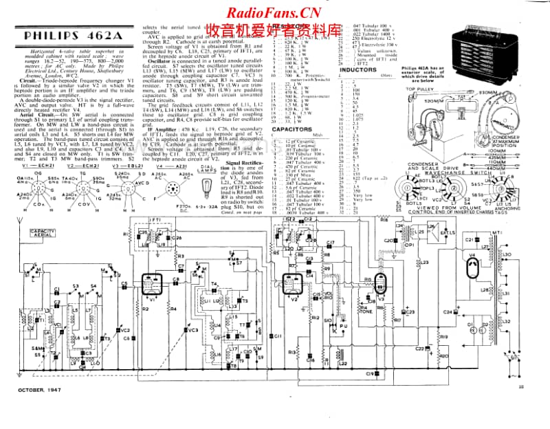 Philips-462-A-Schematic电路原理图.pdf_第1页