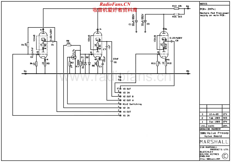 Marshall-9001-4-Schematic电路原理图.pdf_第1页