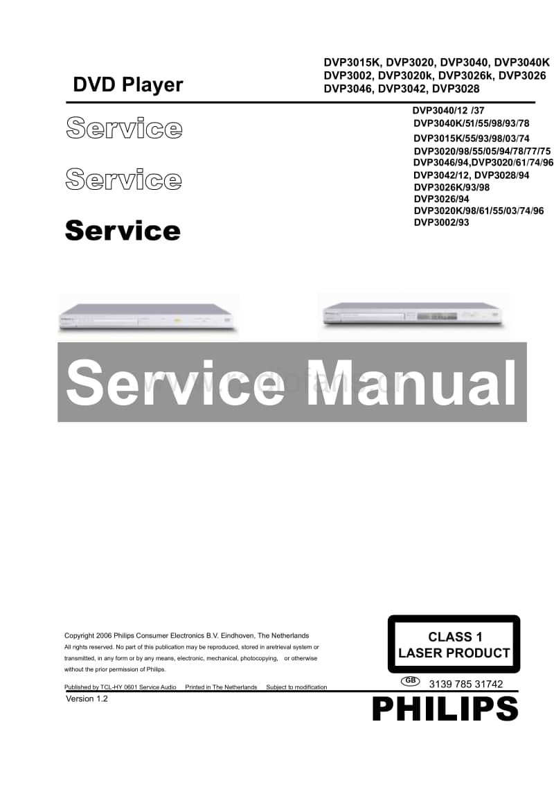 Philips-DVP-3002-Service-Manual电路原理图.pdf_第1页