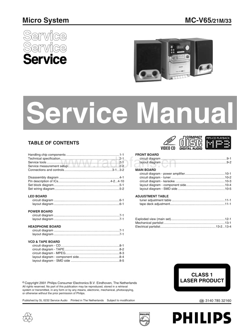 Philips-MCV-65-Service-Manual电路原理图.pdf_第1页