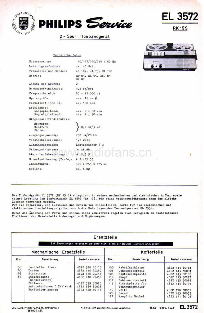 Philips-EL-3572-Service-Manual电路原理图.pdf_第1页