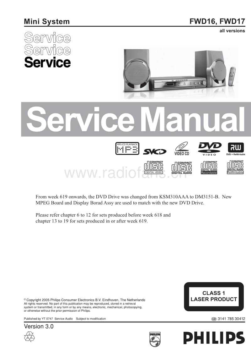 Philips-FWD-16-Service-Manual电路原理图.pdf_第1页