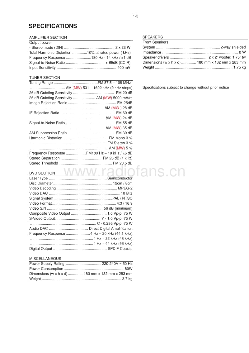 Philips-MCD-370-Service-Manual电路原理图.pdf_第3页