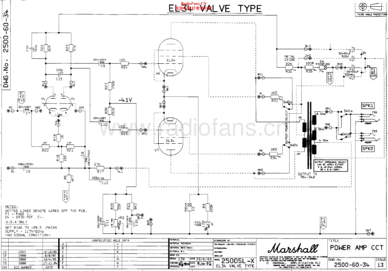 Marshall-2500SL-X-EL34-2500-60-34-Issue-13-Schematic电路原理图.pdf_第1页