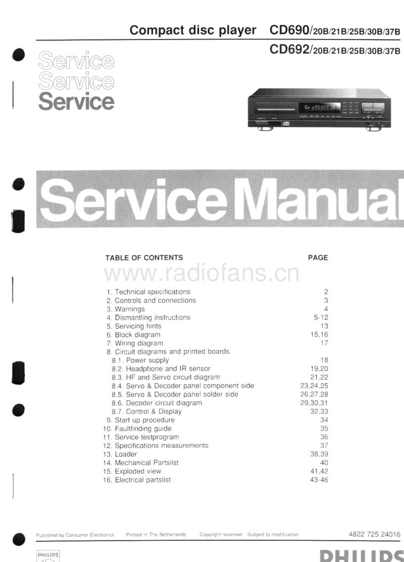 Philips-CD-692-Service-Manual电路原理图.pdf_第1页