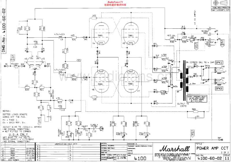 Marshall-4100-Power-Amp-4100-60-02-Issue-11-2-Schematic电路原理图.pdf_第1页