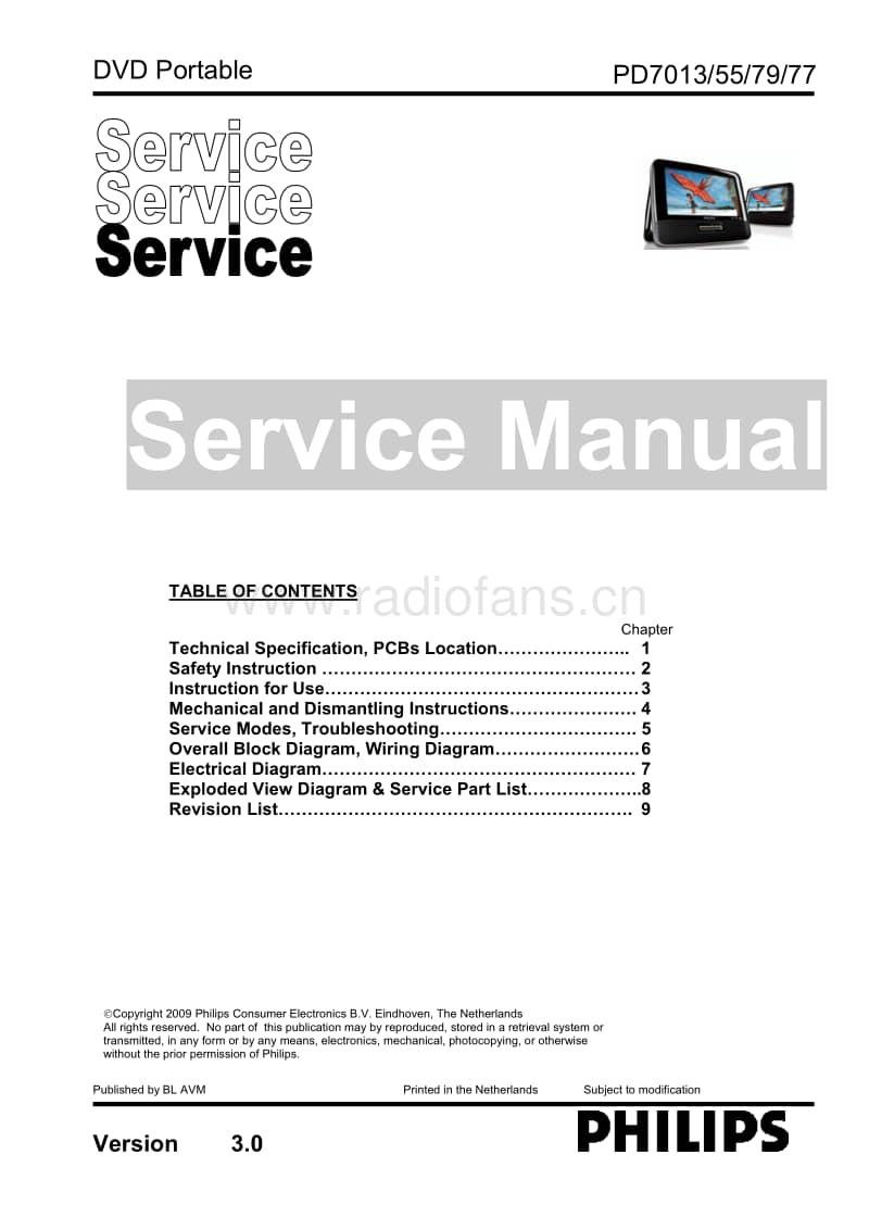 Philips-PD-7013-Service-Manual电路原理图.pdf_第1页