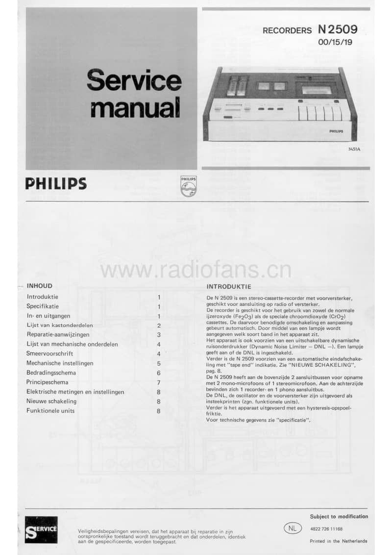 Philips-N-2509-Service-Manual电路原理图.pdf_第1页