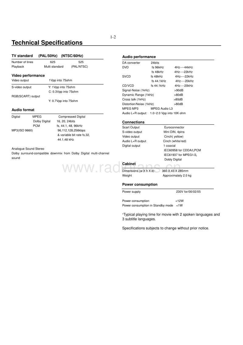 Philips-DVP-520-Service-Manual电路原理图.pdf_第2页