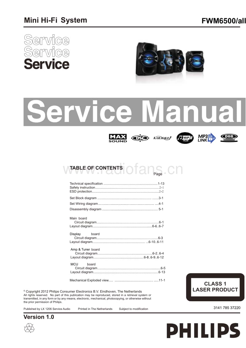 Philips-FWM-6500-Service-Manual电路原理图.pdf_第1页