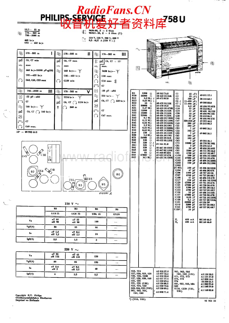 Philips-758-U-Service-Manual电路原理图.pdf_第1页