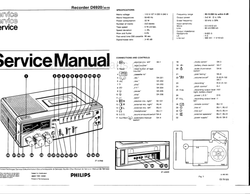 Philips-D-6920-Service-Manual电路原理图.pdf_第1页