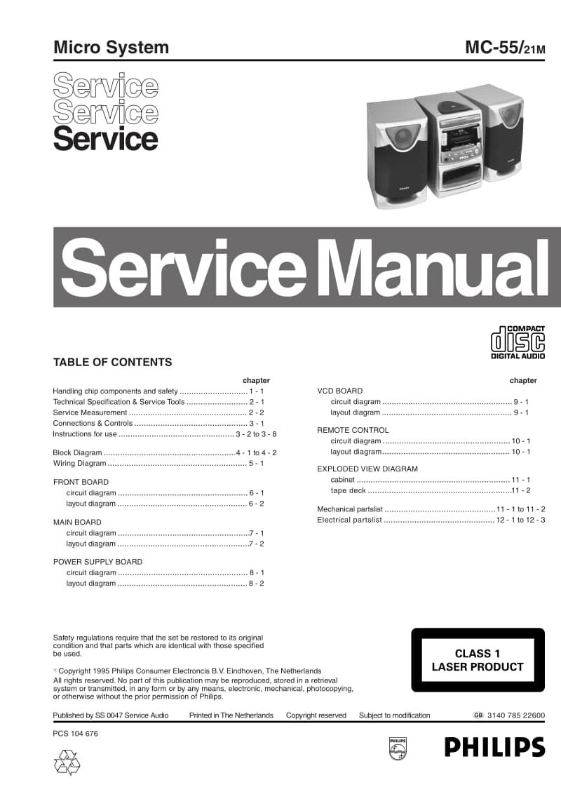 Philips-MC-55-Service-Manual电路原理图.pdf_第1页