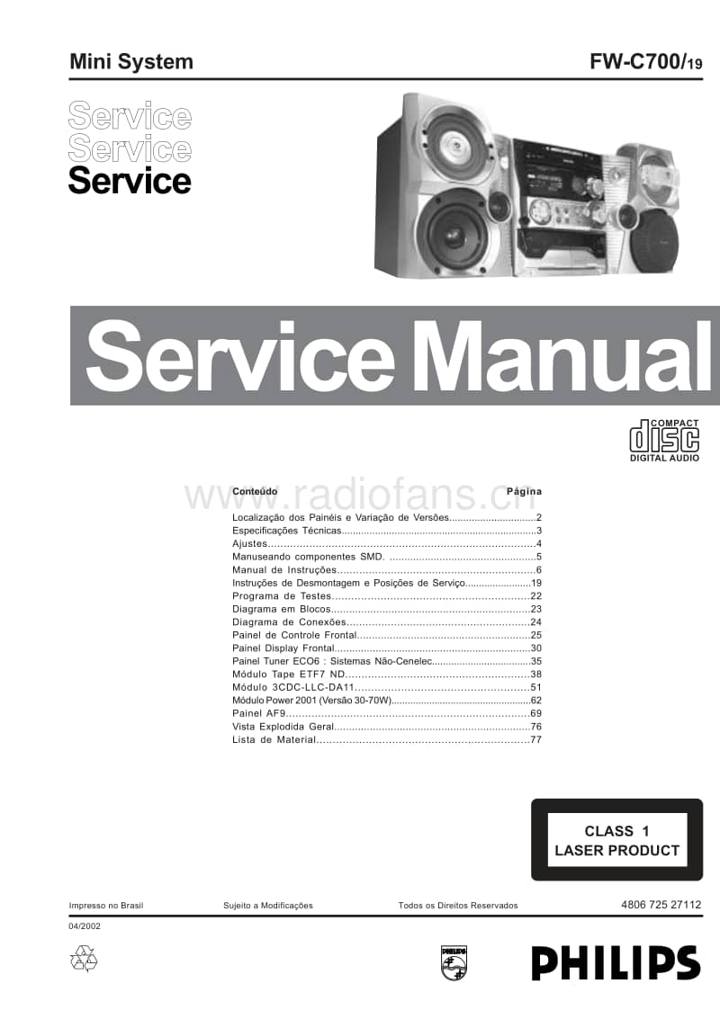 Philips-FWC-700-19-Service-Manual电路原理图.pdf_第1页