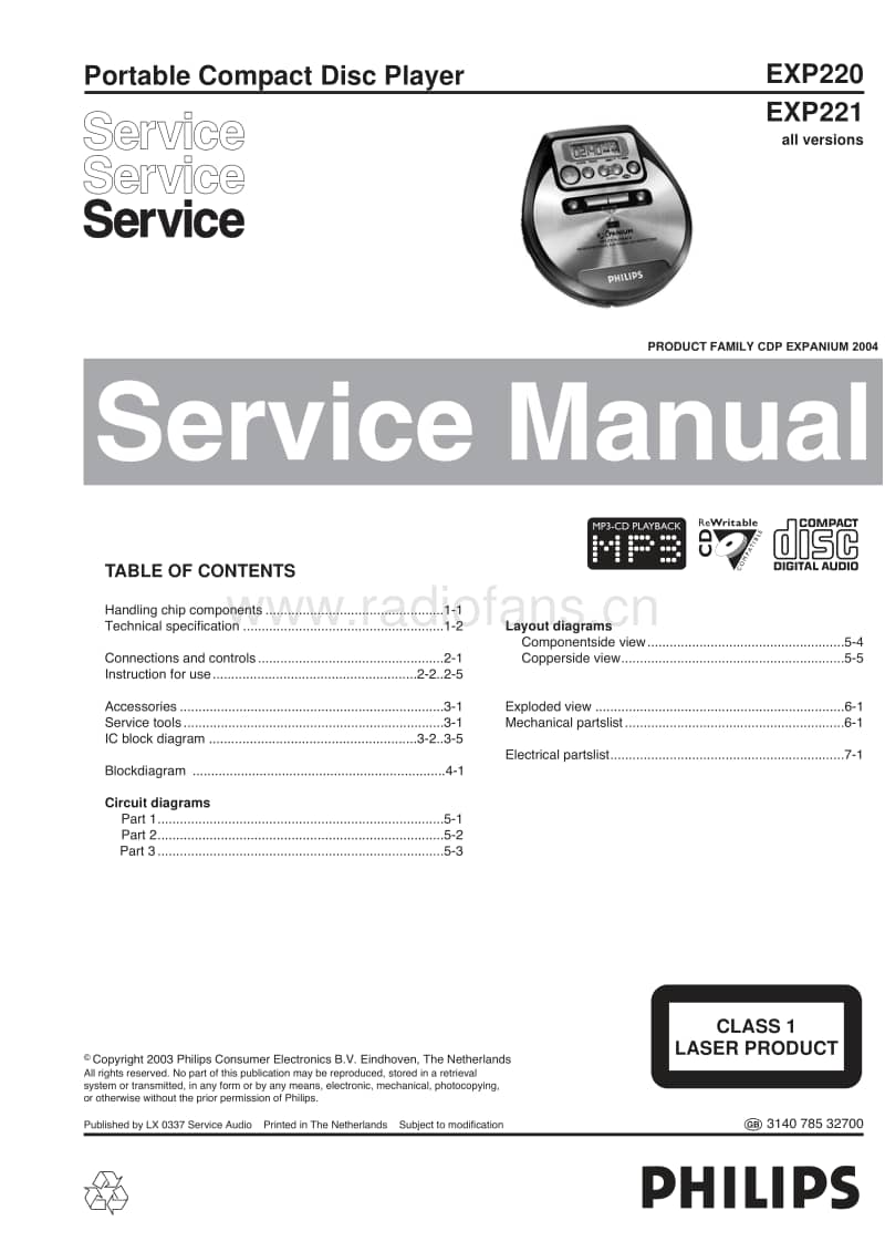 Philips-EXP-220-Service-Manual电路原理图.pdf_第1页