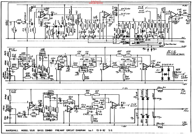 Marshall-5520-200W-Preamp-Bass-Combo-1-Schematic电路原理图.pdf_第1页