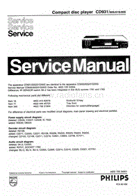 Philips-CD-931-Service-Manual电路原理图.pdf