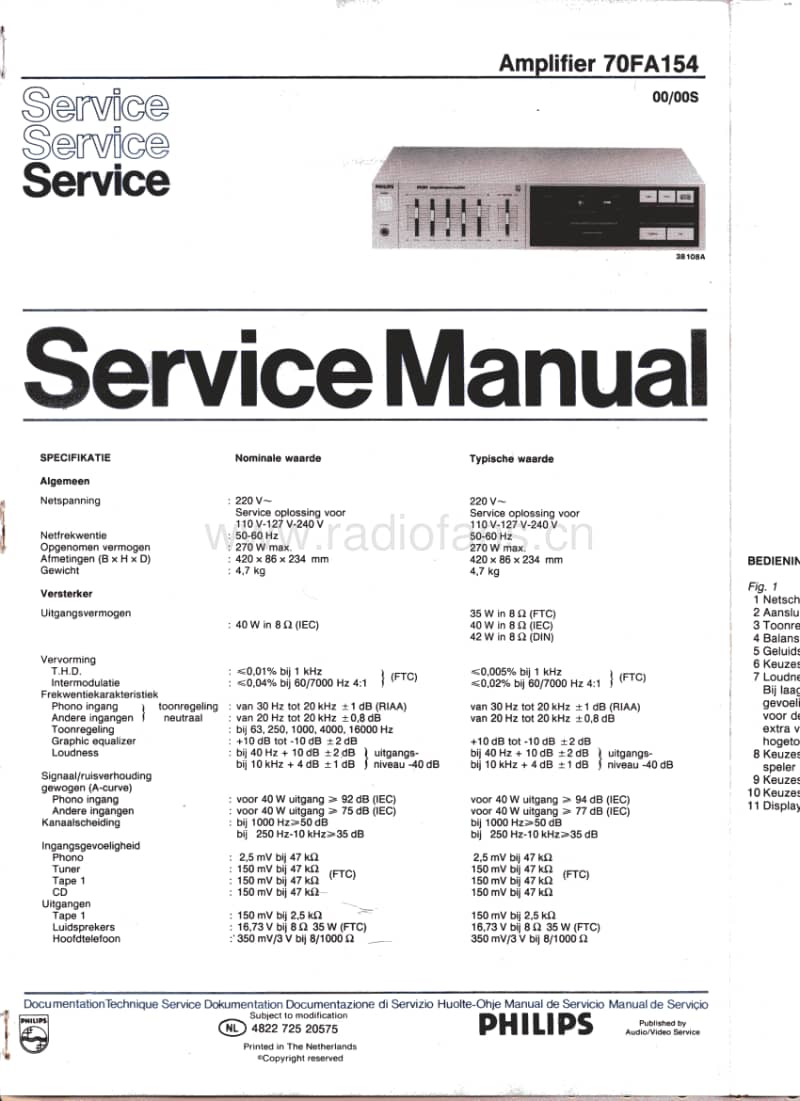 Philips-FA-154-Service-Manual电路原理图.pdf_第1页