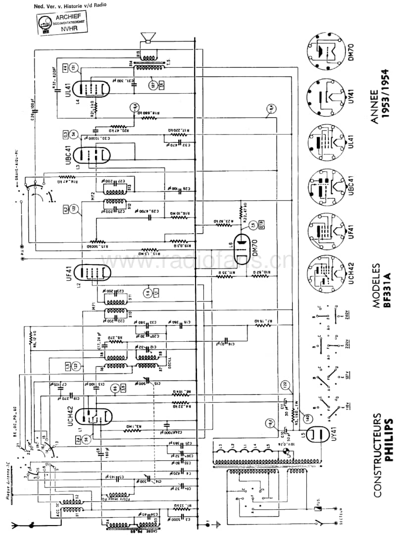 Philips-BF-331A-Service-Manual电路原理图.pdf_第1页