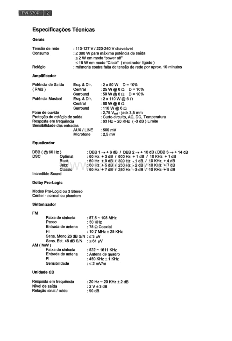 Philips-FW-670-P-Service-Manual电路原理图.pdf_第2页