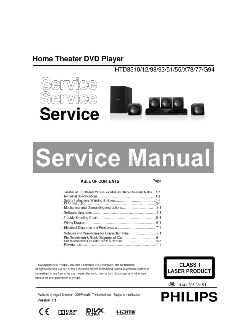 Philips-HTD-3510-Service-Manual电路原理图.pdf_第1页