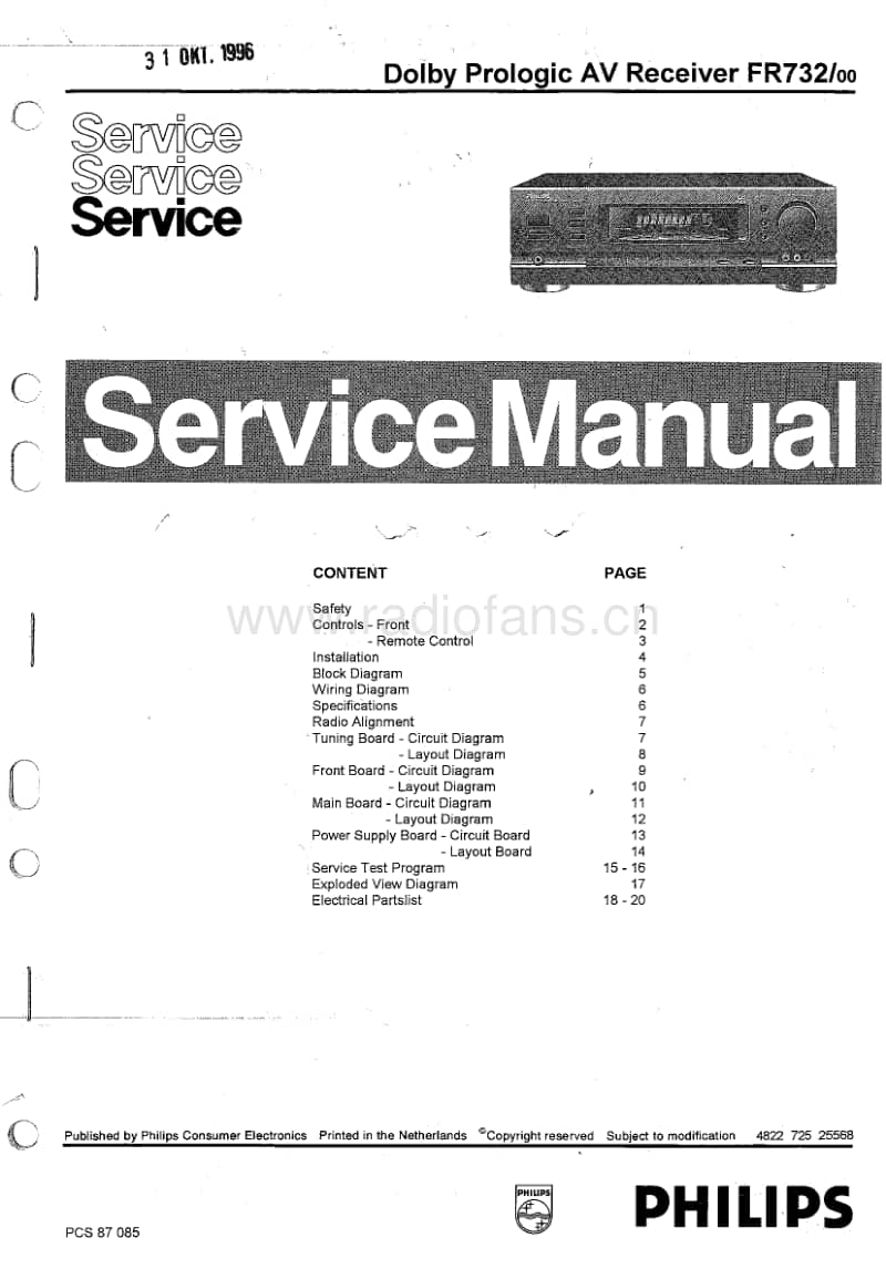 Philips-FR-732-Service-Manual-2电路原理图.pdf_第1页