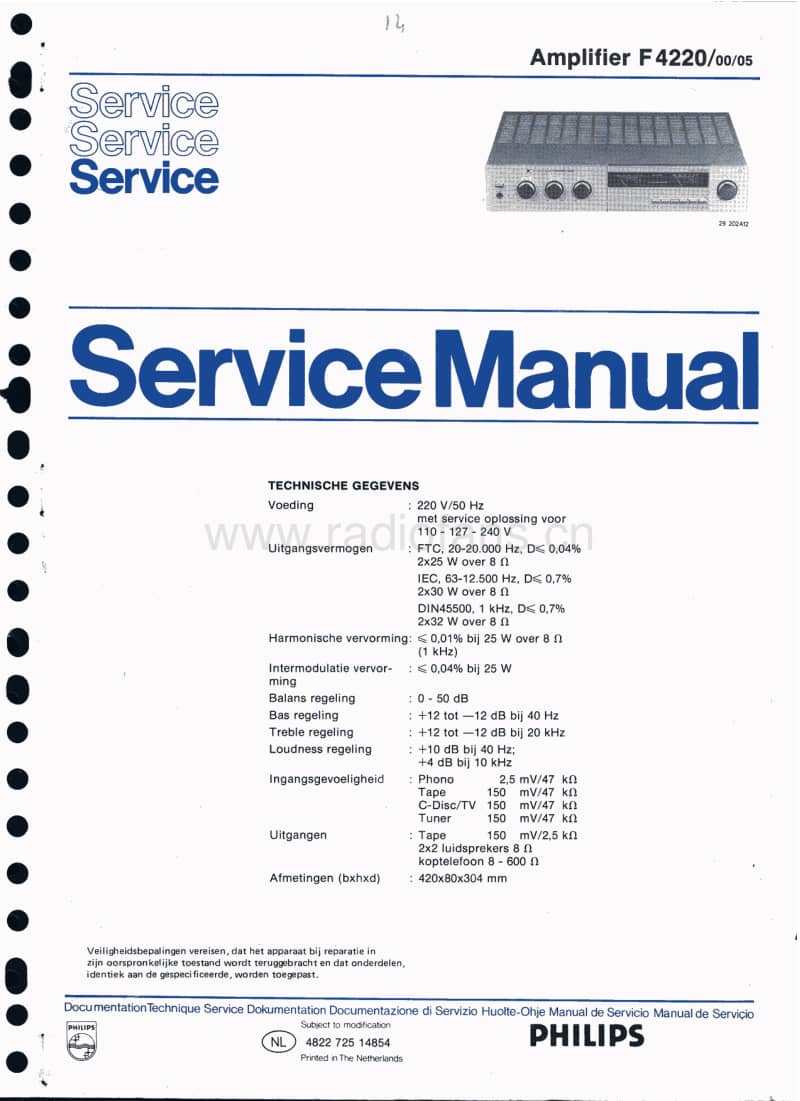 Philips-F-4220-Service-Manual电路原理图.pdf_第1页