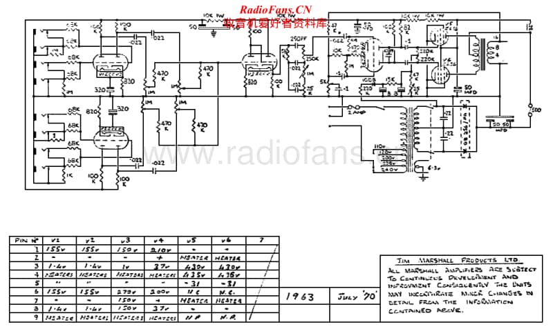 Marshall-1963-70-Schematic电路原理图.pdf_第1页