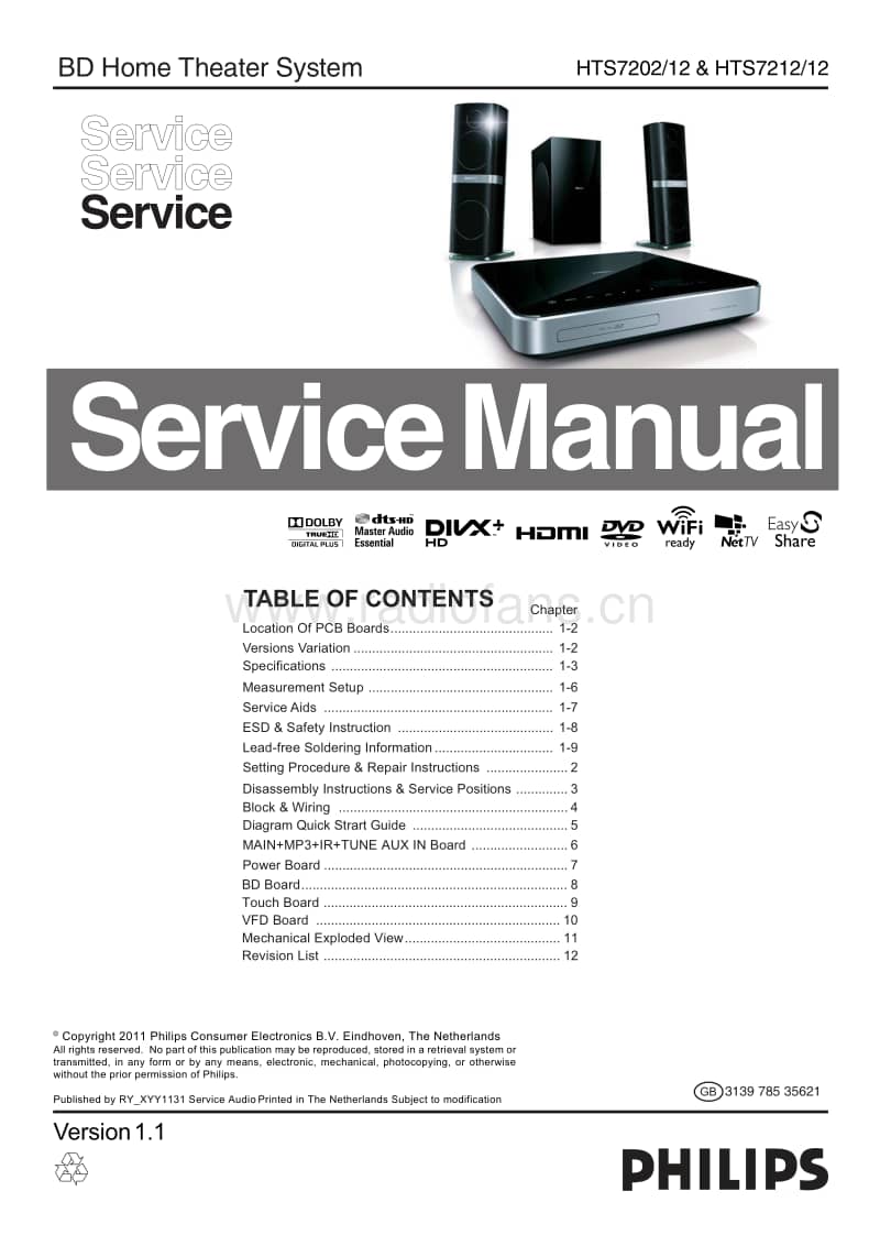 Philips-HTS-7212-Service-Manual电路原理图.pdf_第1页