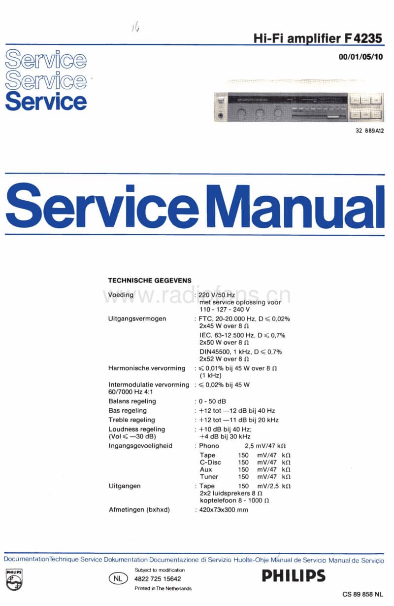 Philips-F-4235-Service-Manual电路原理图.pdf_第1页