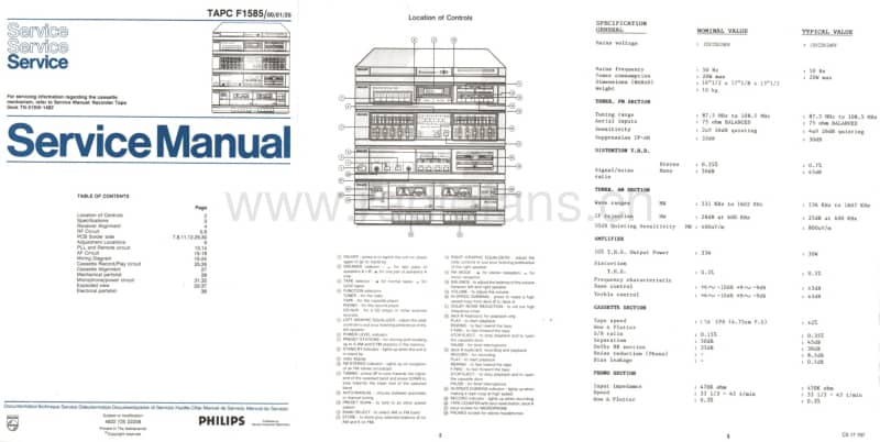 Philips-TAPCF-1585-Service-Manual电路原理图.pdf_第1页