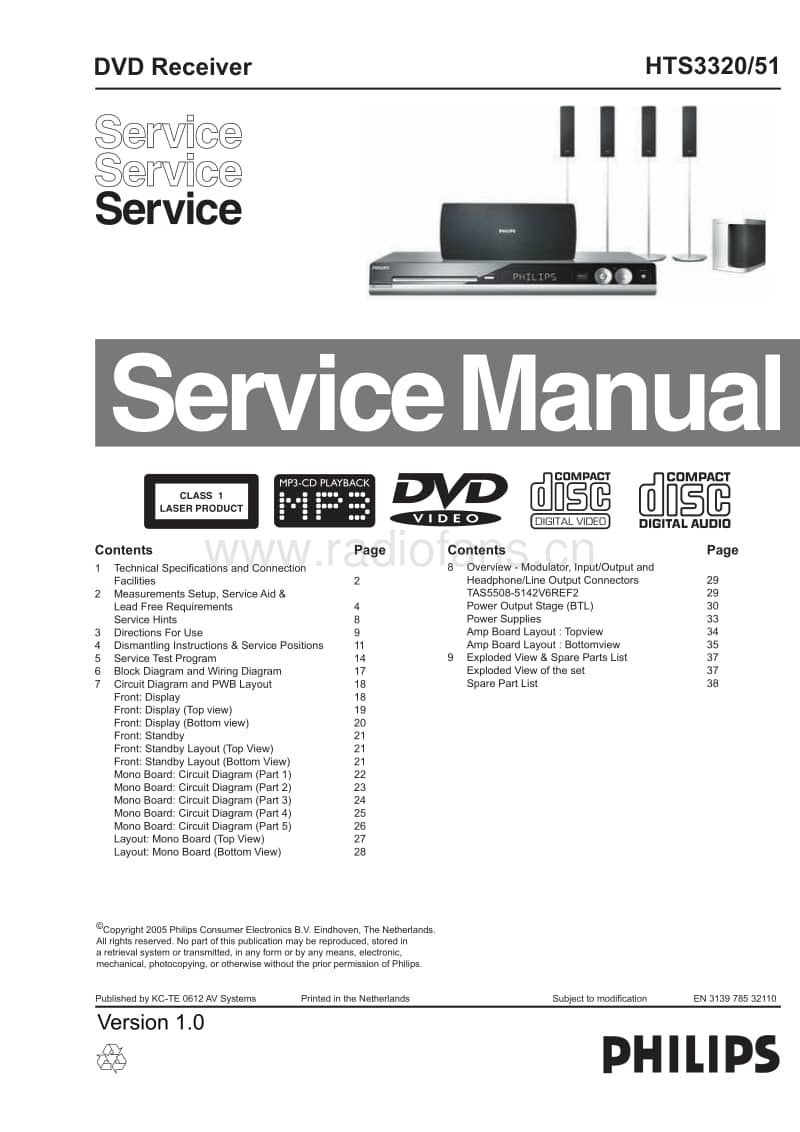 Philips-HTS-3320-Service-Manual电路原理图.pdf_第1页