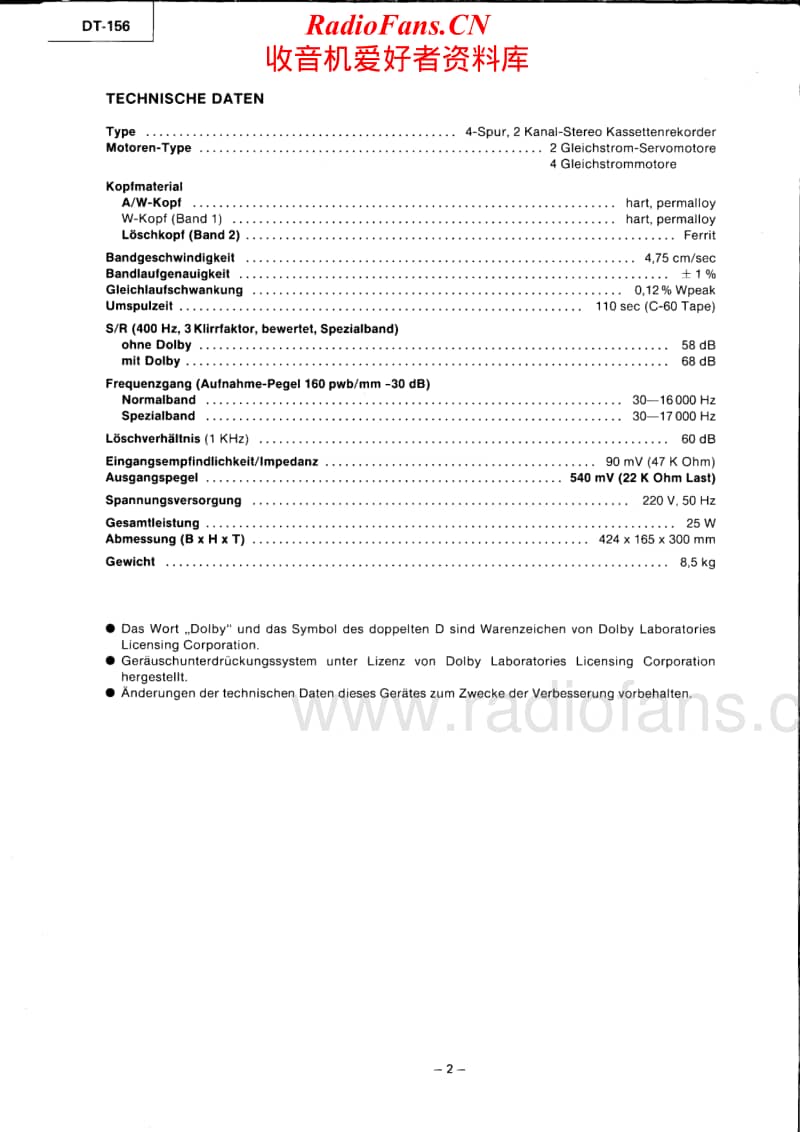 Mitsubishi-DT-156-service-manual电路原理图.pdf_第2页