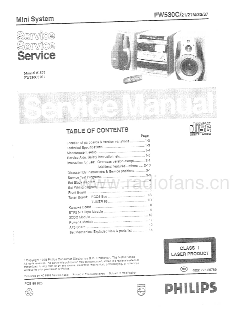 Philips-FW-530-C-Service-Manual电路原理图.pdf_第1页