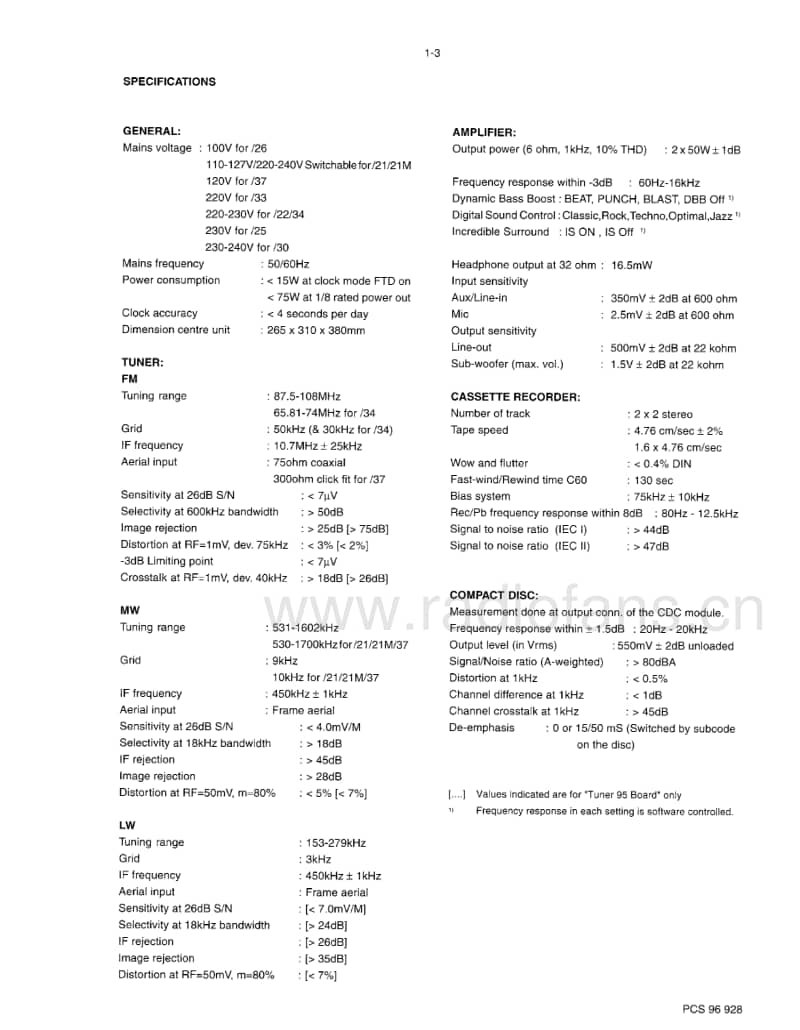 Philips-FW-530-C-Service-Manual电路原理图.pdf_第3页