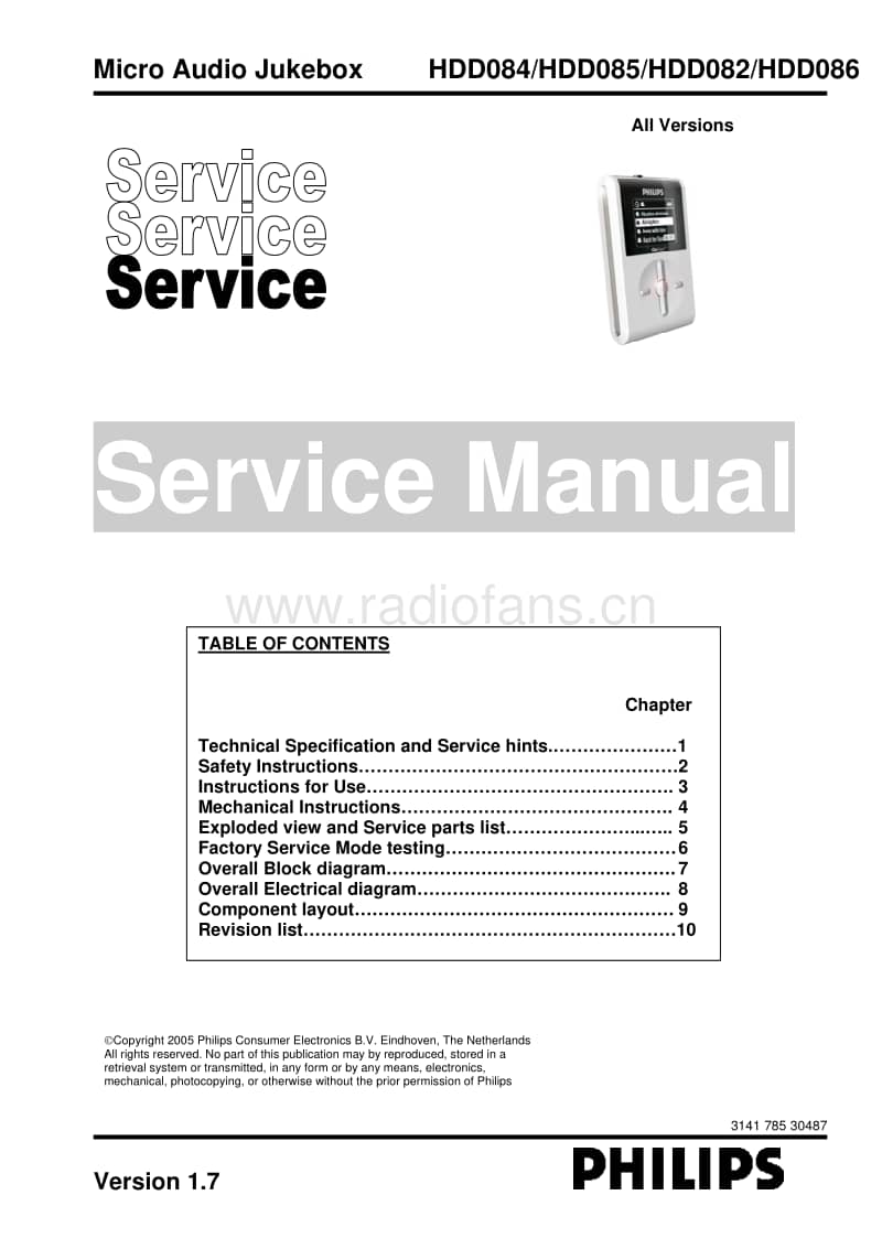 Philips-HDD-084-Service-Manual电路原理图.pdf_第1页