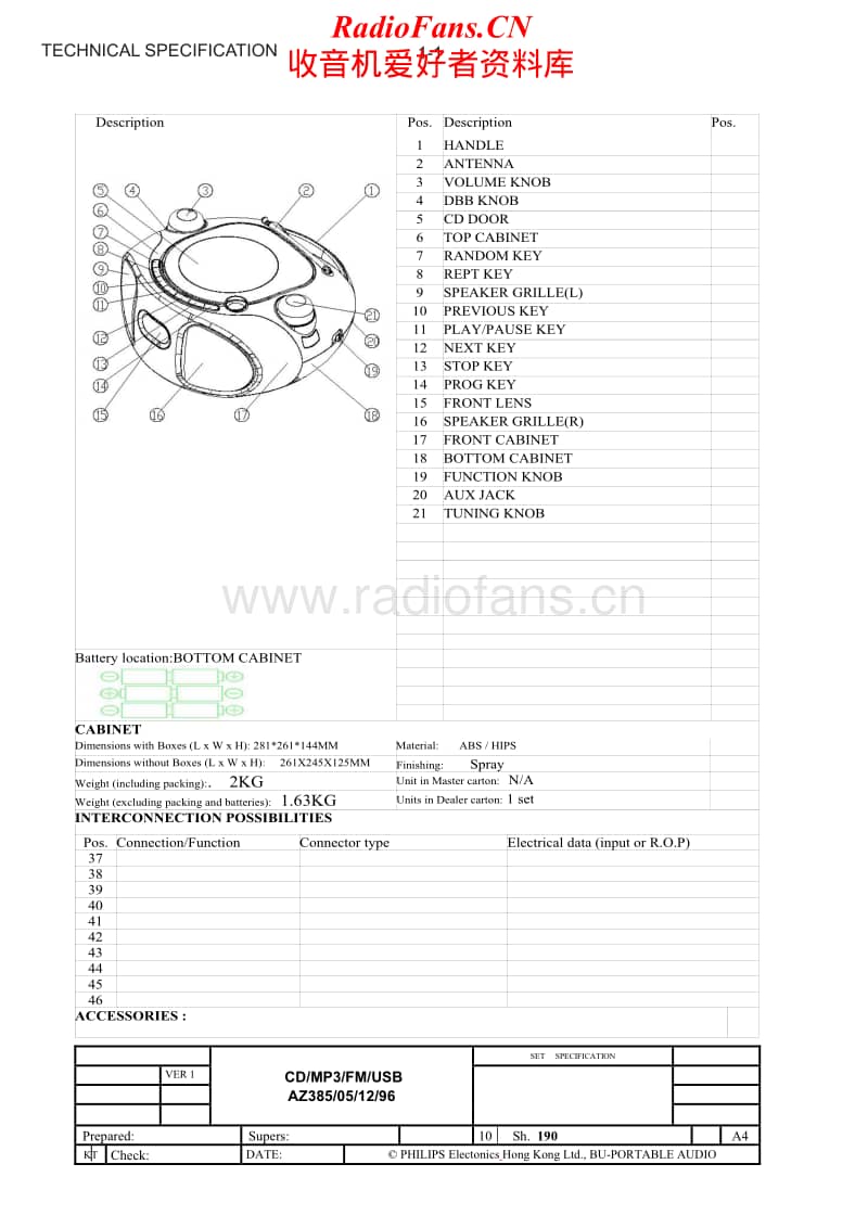 Philips-AZ-385-Service-Manual电路原理图.pdf_第2页