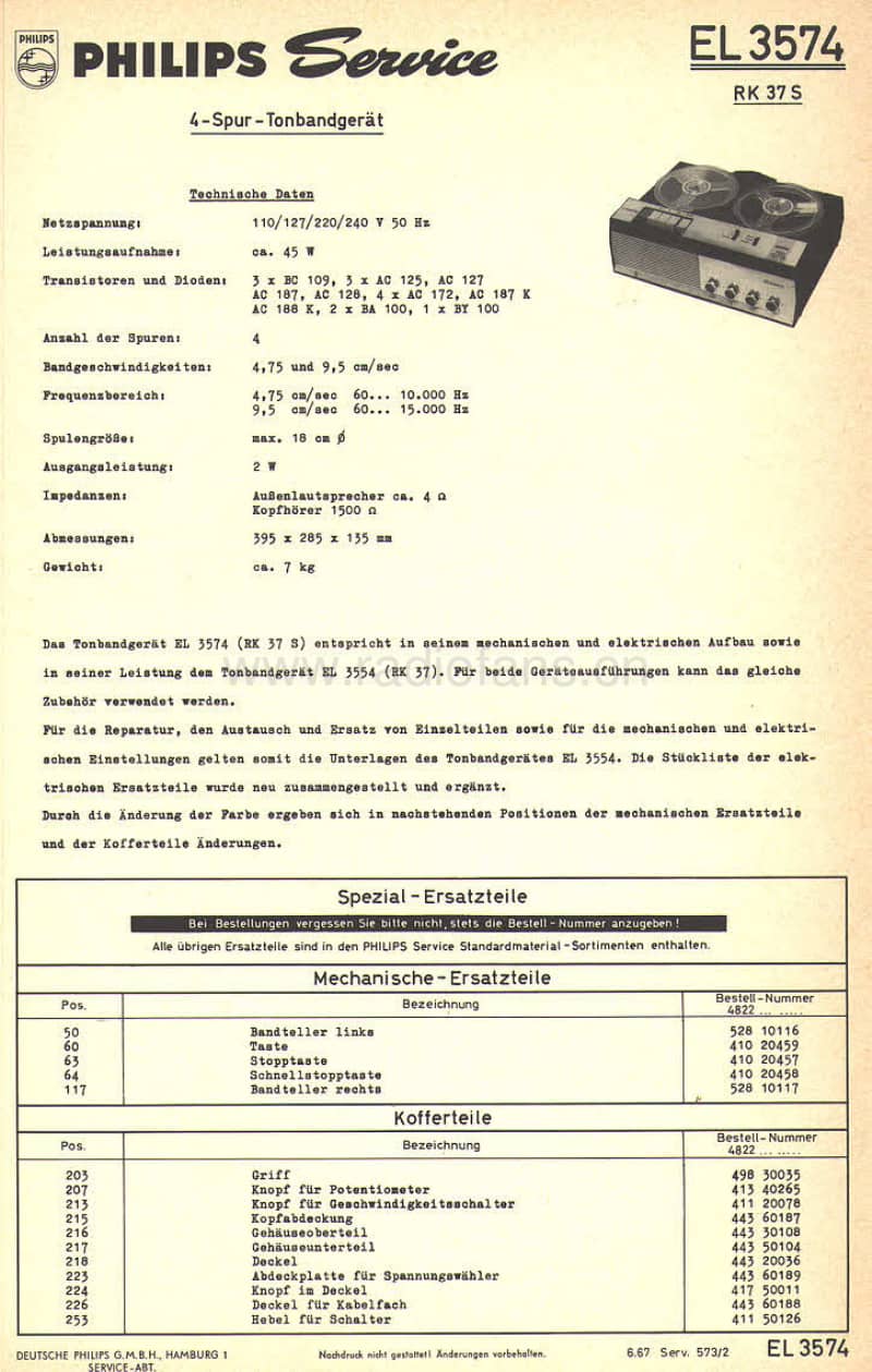 Philips-EL-3574-Service-Manual电路原理图.pdf_第1页