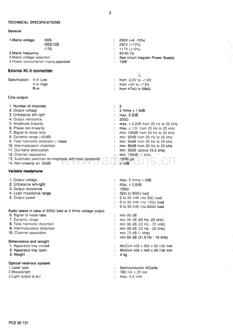 Philips-CD-950-Service-Manual电路原理图.pdf_第2页