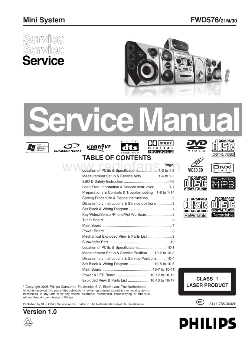 Philips-FWD-576-Service-Manual电路原理图.pdf_第1页