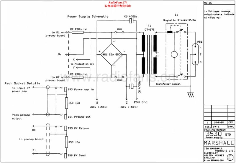 Marshall-3530-Psu-Schematic电路原理图.pdf_第1页