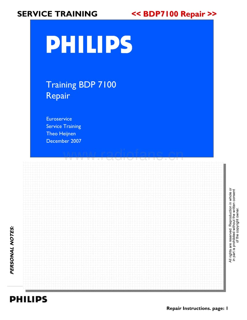 Philips-BDP-7100-Training-Service-Manual电路原理图.pdf_第1页